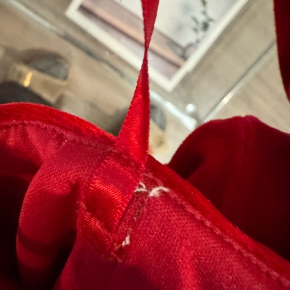 ALEX EVENINGS -Stunning long strapless velvet with rhinestone accents. Like NEW - Picture 9 of 13